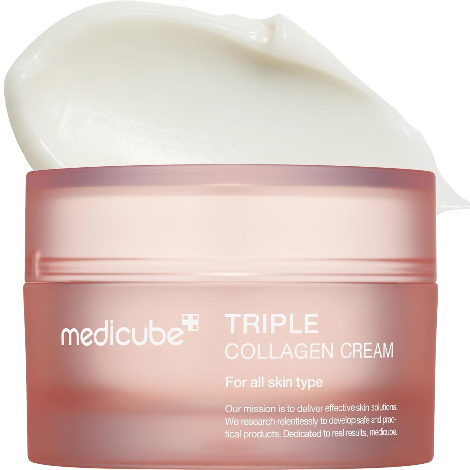 medicube Triple Collagen Cream Hydrating Firming Moisturizer with Hyaluronic Acid Premium Elastin Shea Butter Wrinkle Care Boosts Elasticity Korean Skincare 169 oz
