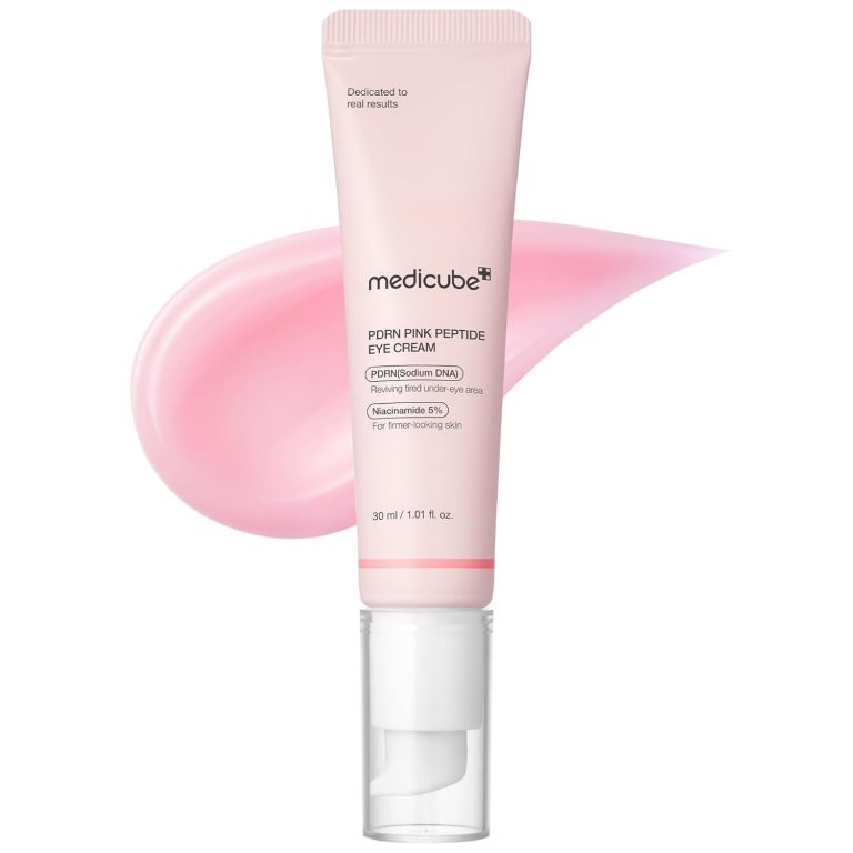 medicube Salmon DNA PDRN Pink Peptide Eye Serum with Niacinamide and 99 Purity Retinol for Fine Lines Uneven Skin Tone Korean Skin Care 101floz