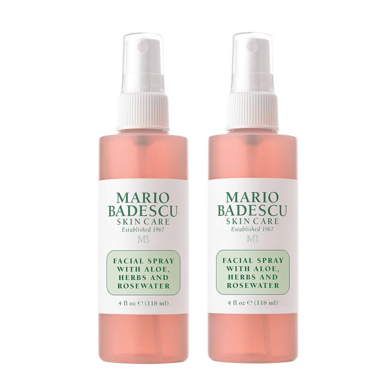 Mario Badescu Facial Spray with Aloe Herbs and Rose Water for All Skin Types Face Mist that Hydrates Rejuvenates Clarifies
