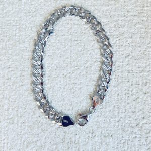 925 silver heart to heart matching bracelet, niche design, unique, light luxury, fashionable temperament