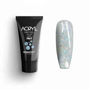 Acryl Pro Gel 2M Flakes and Glitter AB Clear - 30g