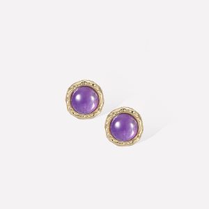 Aeolian Whispers Amethyst Earrings