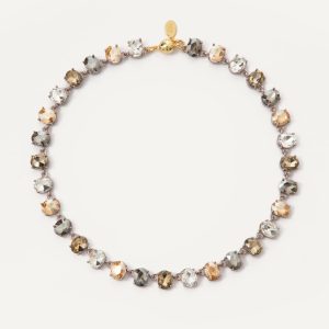 Alice Necklace - Platinum Neutral Multi