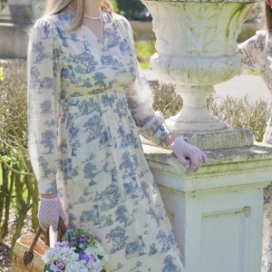 Antique Porcelain Wrap Dress