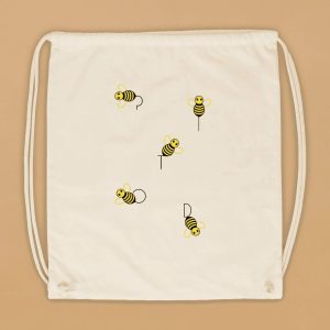 Bees Drawstring Bag