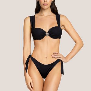 BIKINI BALCONCINO CON SLIP MARYLIN JAGUAR BLACK