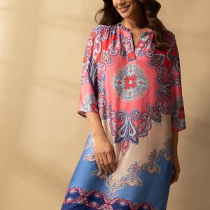 Blusenkleid mit 3/4 Arm