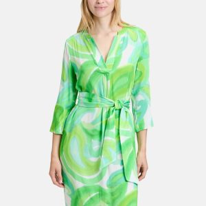 Blusenkleid mit Gürtel
