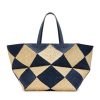 BORSA PUZZLE FOLD TOTE XXL IN RAFIA