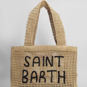 Borsa tote fiona in rafia beige