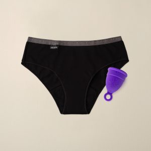 Braga absorbente Essence Gris + Copa Menstrual - Amy