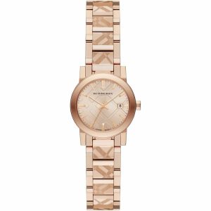 Burberry BU9235 The City Rose Gold Tone 26mm Case Ladies Watch