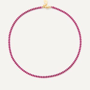 Calla Necklace - Cranberry