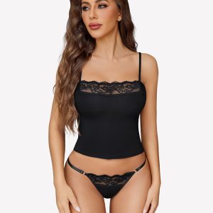 Cami Pajama Lace Trim Sleepwear