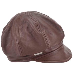 Cappelli donna in pelle taupe
