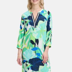 Casual-Kleid mit Stehkragen