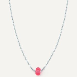 Cherry Necklace - Sky Pink