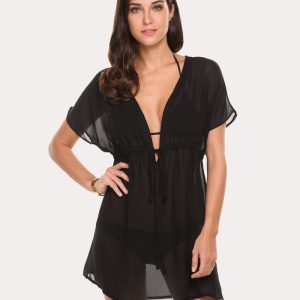 Chiffon Kimono Sheer Beach Coverup