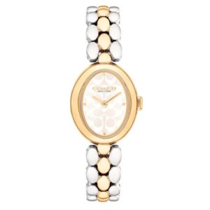 COACH Sammy White Signature Dial Two-Tone Stainless Steel Bracelet Watch 22mm - 14504419