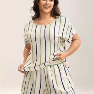 Colorful Stripes Flowy Loungewear Set