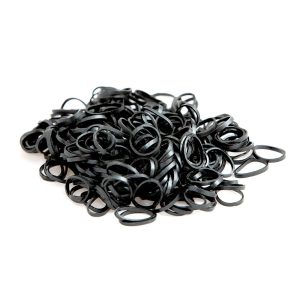 Cupio Invisible Hair Elastics Set of 300 - Black