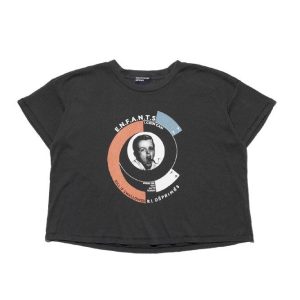 Dark grey printed t-shirt