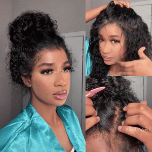 Deep Wave Invisi Strap Snug Fit 360 Transparent Lace Frontal Bleached Knots Pre Cut Lace Wig