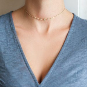 Diamond Choker, Gold Choker Necklace