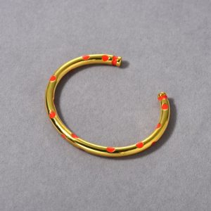 European and American iNS mood quality trend high-end sense drop glaze light luxury simplicity exquisite opening bracelet miniature design