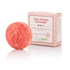 Festes Shampoo für trockenes Haar Granatapfel mit der 4in1 Formel
