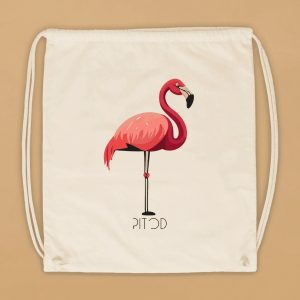 Flamingo Drawstring Bag