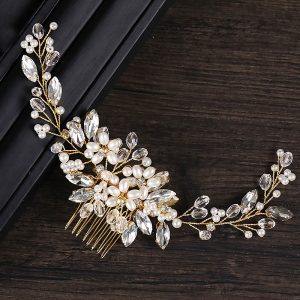 Hair Combs Headdress Hair Accessory Imitation Pearl Rhinestone Wedding Party / Evening Wedding Bridal With Faux Pearl Crystals / Rhinestones Headpiece