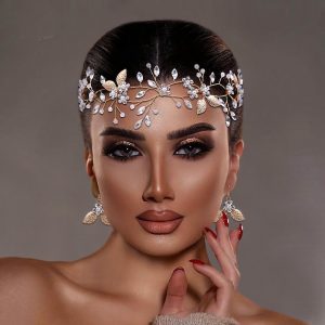 Headdress Alloy Wedding Party / Evening Bridal Shiny With Rhinestone Ribbon Tie Headpiece Headwear dress to impress 2025 2025 - $26.99