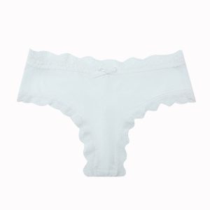 Hipster Lace Trim Seamless Panties