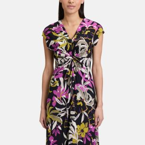 Jerseykleid mit Raffung