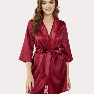 Kimono Satin Short Silky Robes