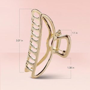 Kitsch Metal Hair Clips for Women - Durable & Elegant Metal Claw Clips
