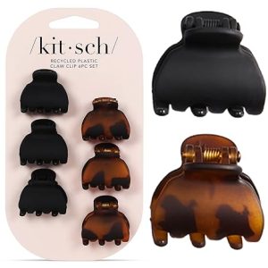 Kitsch Recycled Plastic Mini Hair Clips for Women