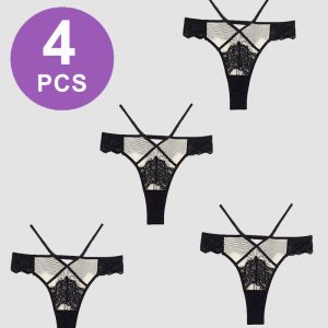 Lace Mid-Rise High Stretch Panties