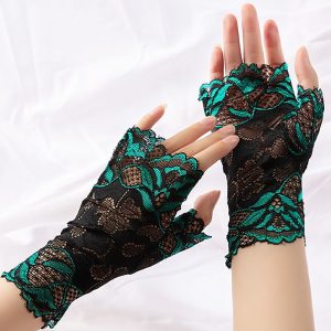 Lace Wrist Length Glove Vintage Style / Lace With Ruffles Wedding / Party Glove 2025 - $5.49
