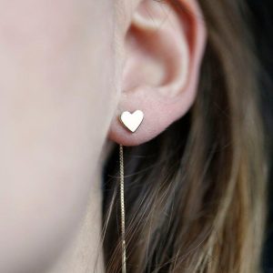 Lottie Heart Dangle Earrings
