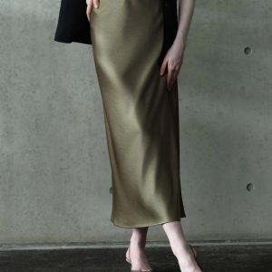 MAXI SATIN SKIRT