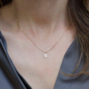 Miraculous Medal, Diamond Necklace