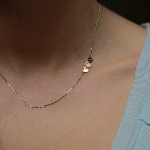 Mom Initial Necklace, Gold Mom Necklace