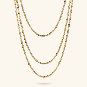 Multistrand Graduated Daisy Chain Necklace