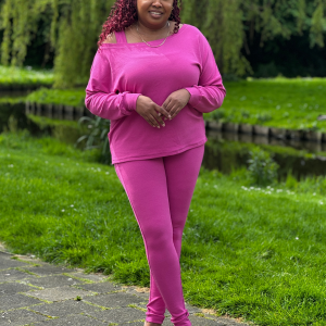 OFF-SHOULDER LEGGING SET