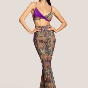 PANTALONI A ZAMPA MASAI COLORS