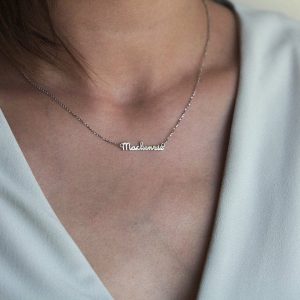 Personalized Gold Name Necklace, Initial Necklace
