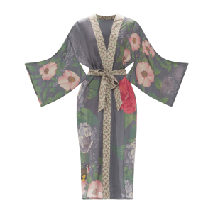 Powder Hedgerow Kimono Gown