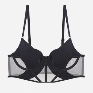 Push Up Mesh Hollow Bra